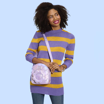 Bambi Iridescent Convertible Mini Backpack & Crossbody Bag, Image 2